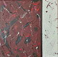 Maroon with Bright Splatter