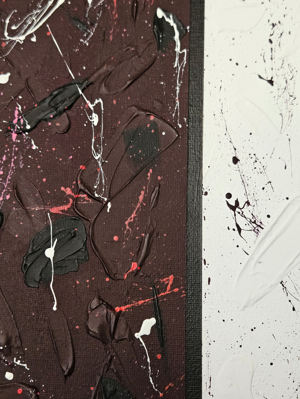 Maroon with Bright Splatter